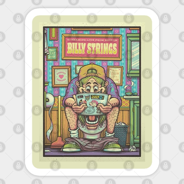 Billy strings show 2020 Sticker by olerajatepe